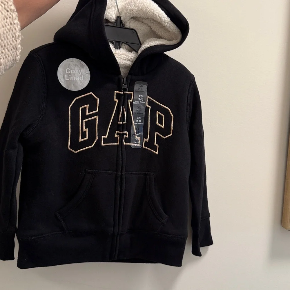 GAP Kids Logo Sherpa Hoodie and Jeans